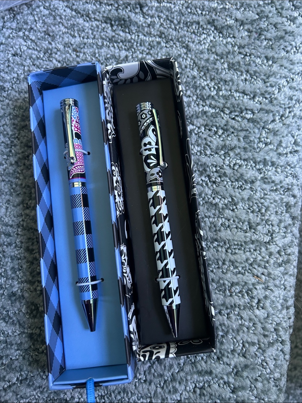 Vera Bradley Black & Blue Patterned Gift Pens